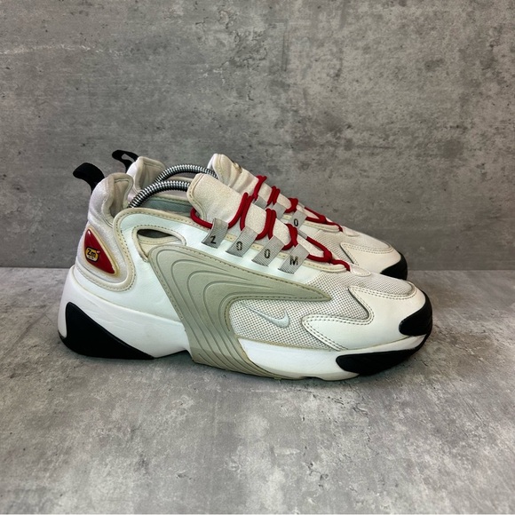 Nike Air Zoom 2000 Running Shoes AO0354-107 Womens sz 8.5 - white/red - Picture 1 of 8
